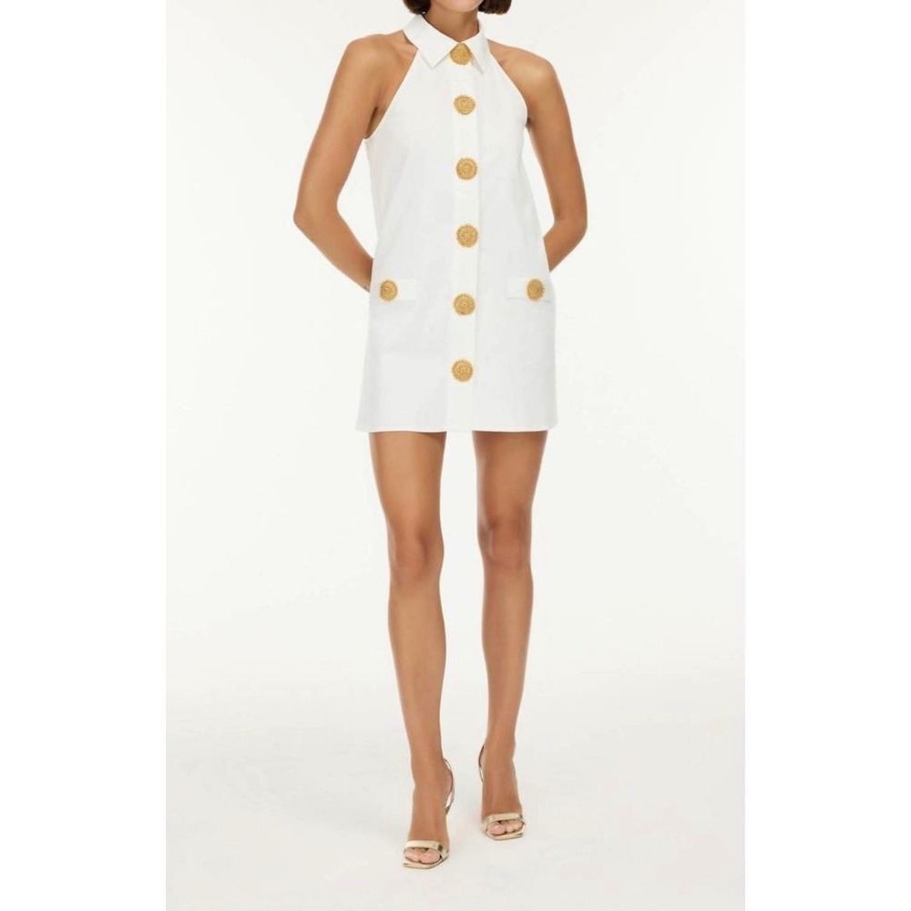My Beachy Side Amber Mini Dress – White  size Large NWT‎